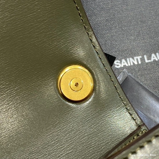 Tony Luxuries LOULOU SMOOTH IN LEATHER SATCHEL CARRE YSL 0714